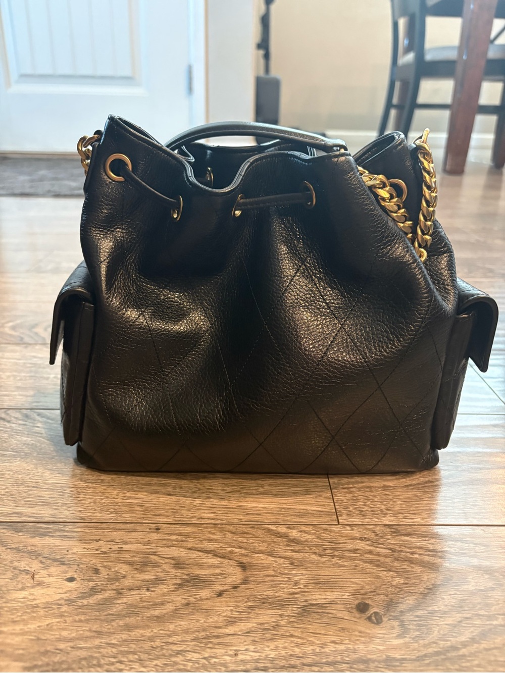 Tory Burch Charlie Small Drawstring Bag - Picture 3 of 5